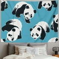 thumbnail image 2 of Orinice Panda Bears Tapestry Wall Hanging Unique Style Graphic Tapestries Home Decor 40x30inch, 2 of 6