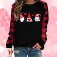 thumbnail image 1 of Meichang Hauts pour Femmes Manches Longues Valentines Day Chemises Mignonnes Imprimé Cœur Blouses Col Rond T-Shirts Décontractés Joyeux Valentines Day Chemises, 1 of 9