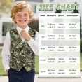 thumbnail image 7 of Garronmavis Cute Green Camo Boys Vest Size 11-12 Versatile Sleevless Fall Winter Warm Outerwear with Pockets Stylish 3-button Single Breasted Closure & 2 Slit Pockets for Daily Life, 7 of 7