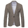 thumbnail image 3 of Chaqueta de traje de negocios para hombre de primavera y otoño Chaqueta de traje británica de talla grande para hombre, 3 of 5