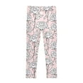 thumbnail image 4 of joogoo Girls' Leggings Vintage Roses Flowers-i5 Yoga Pants 6T, 4 of 8