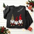 thumbnail image 6 of NSLGXD Women's Christmas Sweatshirt Cute Gnomes Print Crewneck Long Sleeve Casual Fall Winter Holiday Tops S-2XL, 6 of 9