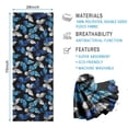 thumbnail image 2 of Blue White Butterfly Pattern Hot Yoga Mat Towel Non Slip for Hot Yoga - Quick-Drying Yoga Mat Cover with 4 Corner Pockets with Travel Bag - Hot Yoga Towel Non Slip Grip Moisture Wicking Sweat 70"x26", 2 of 6