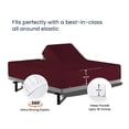 thumbnail image 4 of SGI Bedding Egyptian Cotton Top Split Sheet Set Stripe Adjustable Bed 28" Split Head King 600 TC 15" Deep Wine, 4 of 9