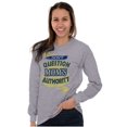 thumbnail image 4 of Don't Question Moms Authority Funny Women Plus Size Long Sleeve Graphic Tee Brisco Brands 2X, 4 of 5