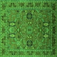thumbnail image 1 of Ahgly Company Indoor Square Oriental Green Traditional Area Rugs, 6' Square, 1 of 4