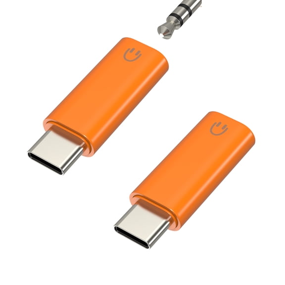 USB-C Headphone Adapter (2 Pack) for iPhone 17 16 15 Pro Max Compatible with Samsung Galaxy 3.5mm Aux Jack Audio DAC Cable Connector for Apple for iPad Android Wired Earbuds Car Accessories Converter