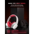 thumbnail image 5 of FONHAID 2.4GHz Wireless Gaming Headset for Xbox, PS5, Switch, Bluetooth Gaming Headphones with Detachable Noise Canceling Mic, 45H Battery, Red, 5 of 9