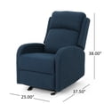 thumbnail image 6 of GDF Studio Amallie Contemporary Fabric Rocking Recliner, Navy Blue, 6 of 8