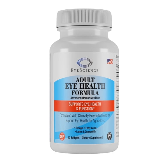 EyeScience Adult Eye Health Formula, Advanced Ocular Nutrition - 60 Softgels