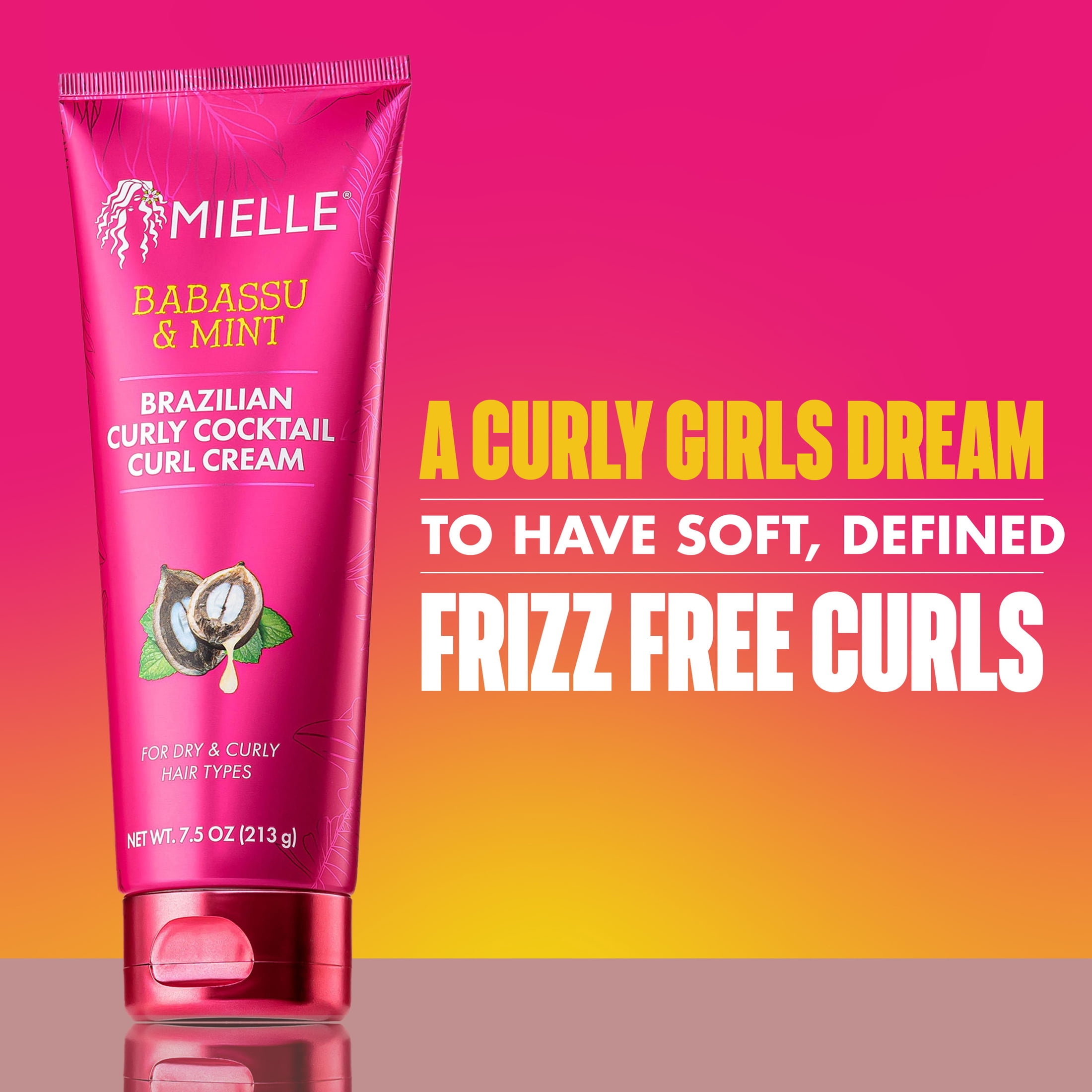 Mielle Babassu Brazilian Curly Cocktail Curl Cream - 7.5 oz