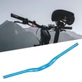 thumbnail image 1 of Manillar elevador de bicicleta de montaña, abrazadera de barra de 31,8mm, elevador de 30mm, manillar de aleación de aluminio para bicicleta de montaña , , 780 mm Azul 780mm Soledad manillares de bicicleta de montaña, 1 of 8