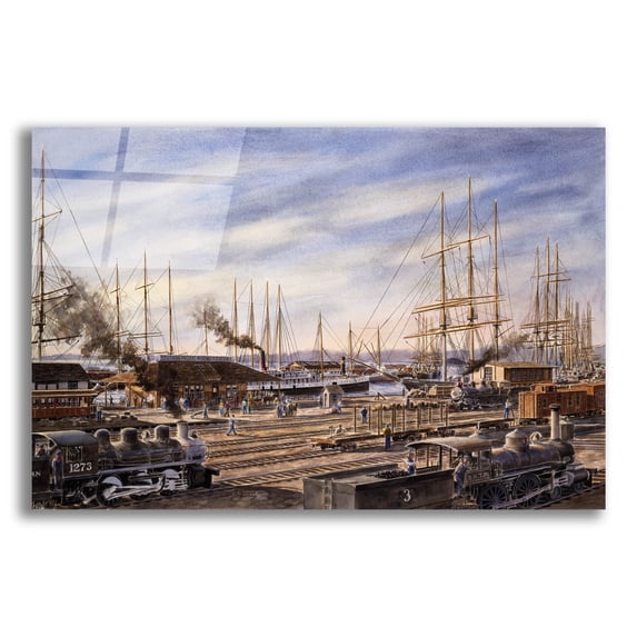 Epic Art 'San Pedro Sunrise 2' by Stanton Manolakas, Acrylic Glass Wall Art, 16"x12"