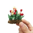 thumbnail image 2 of D Small Dollhouse Plant Decor 112 Scale Miniature Hanging Flower Pot Resin Accessory For Room Kitchen Display 18X24X27In, 2 of 7
