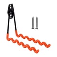 thumbnail image 3 of Estante de almacenamiento para raquetas de bádminton de pared con gancho para colgar, fácil instalación, para sala de juegos y jardín de infancia. Naranja, 3 of 8