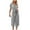 Gray, variant on gakvbuo Jumpsuits For Women Summmer Dressy Wedding Fashion Women's Casual Solid Color Short Sleeve Pocket Lace Up Loose Rompers Jumpsuit