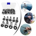 thumbnail image 2 of 45Pcs Fishing Eyes Rings Rafts Line Fishing Rod Side Line Guide Rings Enduring, 2 of 11