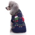 thumbnail image 4 of SM 2-Pack, Size M, Red + Blue, Pet Collection, Knit Pattern Dog Sweater, 4 of 4