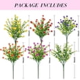 thumbnail image 2 of Artificial Flowers for Outdoors, 3Artificial Plants Outdoor, Fake Flowers, UV Resistant Faux Plants, Fake Outdoor Plants for Garden Porch Window Box Indoor Home Decor, Mix Color, 2 of 5