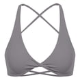 thumbnail image 1 of Women's Backless Yoga Bra with Chest Pad - Solid Color Underwear Vest, 1 of 4