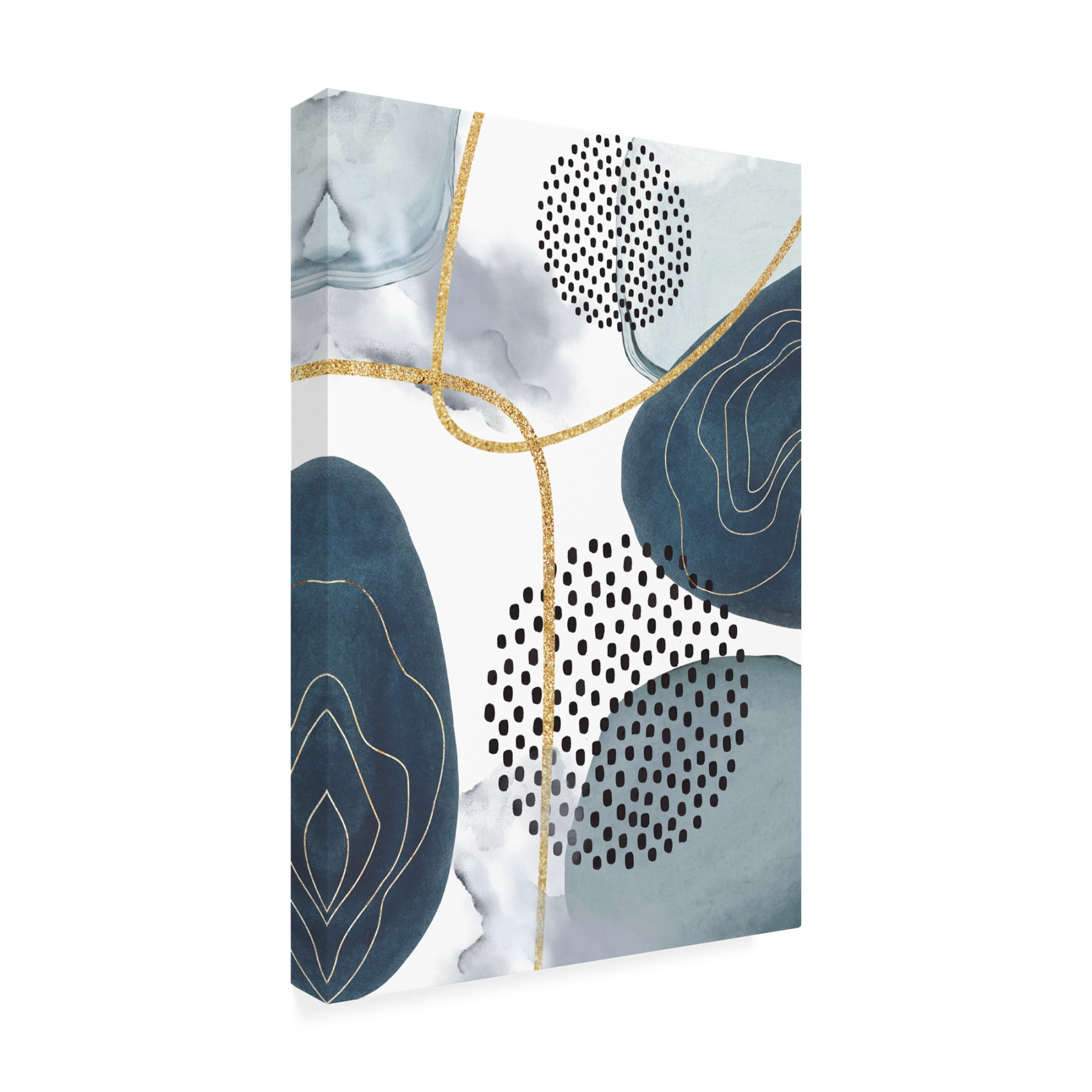 Trademark Fine Art Sally Ann Moss Shapley Blue 1 Canvas Wall Art