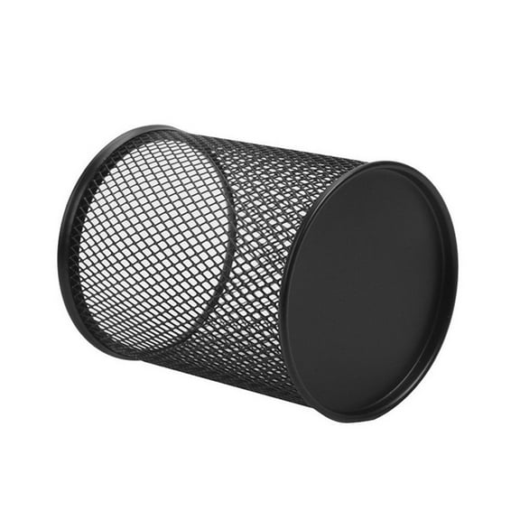 Steel Metal Mesh Cylinder Pen Holder, Desk Organizer for Pens, Pencils, Erasers, and Stationery, Durable Office Supply Storage, Compact and Stylish Desktop Organizer