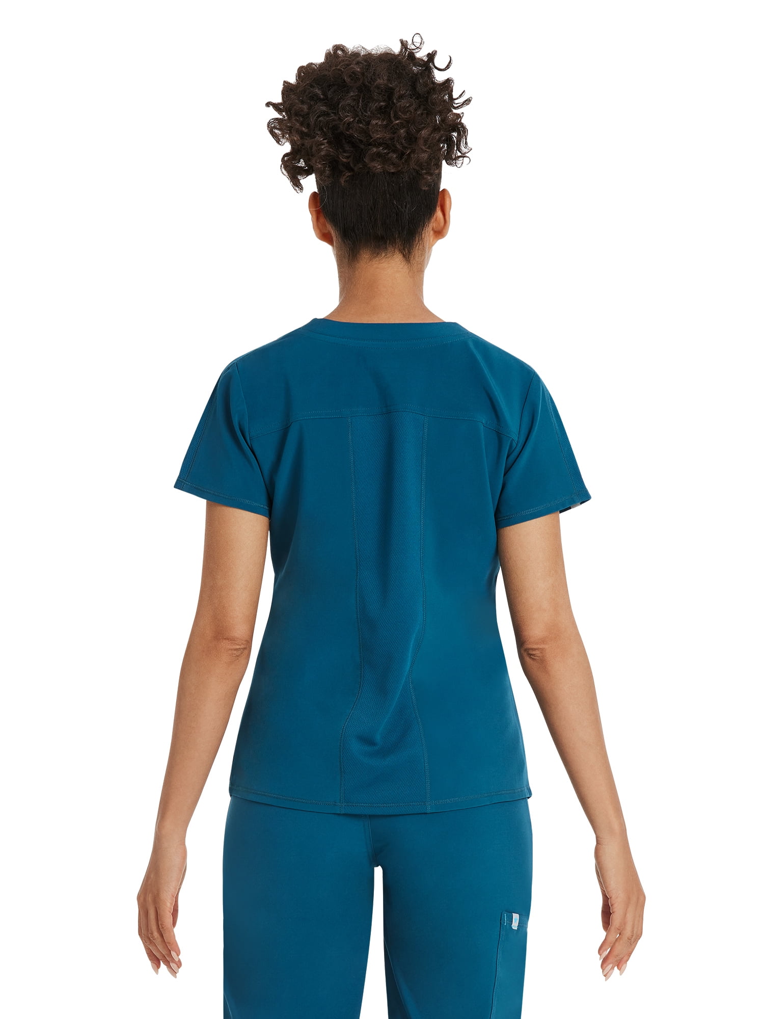 Scrubstar Women's Premium Performance Stretch Double V-Neck Scrub Top, Sizes XS-3XL