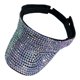 thumbnail image 2 of Sombrero para el sol con visera de de imitación brillante, sombrero ajustable para exteriores, sombrero , purpurina vacía Cristal Blanco y Negro Hugo sombrero de diamantes de imitación, 2 of 10