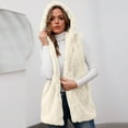 thumbnail image 2 of Lindreshi Winter Vests for Women 2023 Women Winter Warm Faux Coat Warm Furry Faux Jacket Sleeveless Outerwear Vest Waistcoat, 2 of 4