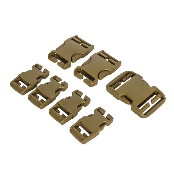 Condor Outdoor Buckle Repair Kit, 7-pack, Coyote Brown