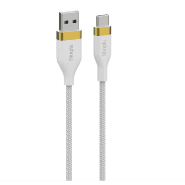 Simple 6 Ft Usb-A Cable With Usb-C Connector