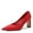 Red, variant on Gomelly Women Heeled Pump Block Pumps Chunky Dress Shoes Fashion High Heels Party Wedding Wine Red 9.5