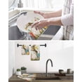 thumbnail image 5 of Easter Bunny Eggs Kitchen Dish Towels for Drying Dishes Set of 3, Spring Tulip Daisy Flowers Leaves Pastoral Waffle Weave Microfiber Hand Tea Bathroom Towels Quick Dry & Absorbent Towel 15.7x23.6, 5 of 7