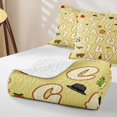 thumbnail image 4 of Catabedysis 26 Alphabet Print Bed Spread Queen For Boys,Cartoon Animals Queen Coverlet Set,3 Pieces, 4 of 7