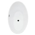thumbnail image 4 of Elbow 67" x 32" Acrylic Flatbottom Soaking Bathtub in White with Drain/Overflow, 4 of 13