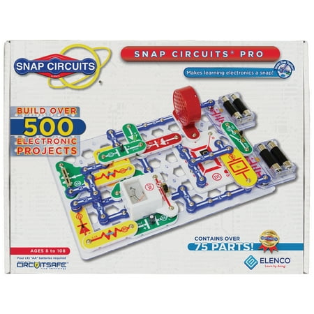 UPC: 0756619002590 | Snap Circuits Pro SC-500 Electronics Exploration Kit | Over 500 Projects | Full Color Project Manual | 75 + Snap Circuits Parts | STEM Educational Toy for Kids 8 +