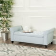 thumbnail image 2 of Banc Pouf en Tissu Contemporain Santa Cruz, Ciel Clair, 2 of 9