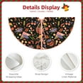 thumbnail image 3 of Fotbe BBQ Party Pattern Christmas Tree Skirt, Tree Skirts Plush Christmas Decorations, Christmas Tree Skirts Xmas Decorations Holiday Party Decor-48", 3 of 6