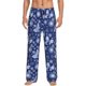 thumbnail image 1 of Fotbe Beautiful Snowflake Butterfly Pantalones de Pijama para Hombre, Pantalones de Dormir, Pantalones de Casa con Cintura Ajustable y Bolsillos-Large, 1 of 6