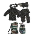 thumbnail image 1 of Ropa de disfraz para niños, traje Ghillie, chaqueta militar, pantalones y sombrero, ideal para cazar y observar aves en la selva, con una altura inferior a 1,55 m., 1 of 14