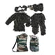 thumbnail image 1 of Ropa de disfraz para niños, traje Ghillie para niños, chaqueta militar, pantalones, conjunto de sombrero para caza, observación de aves, altura de la jungla inferior a 1,55 m, 1 of 8