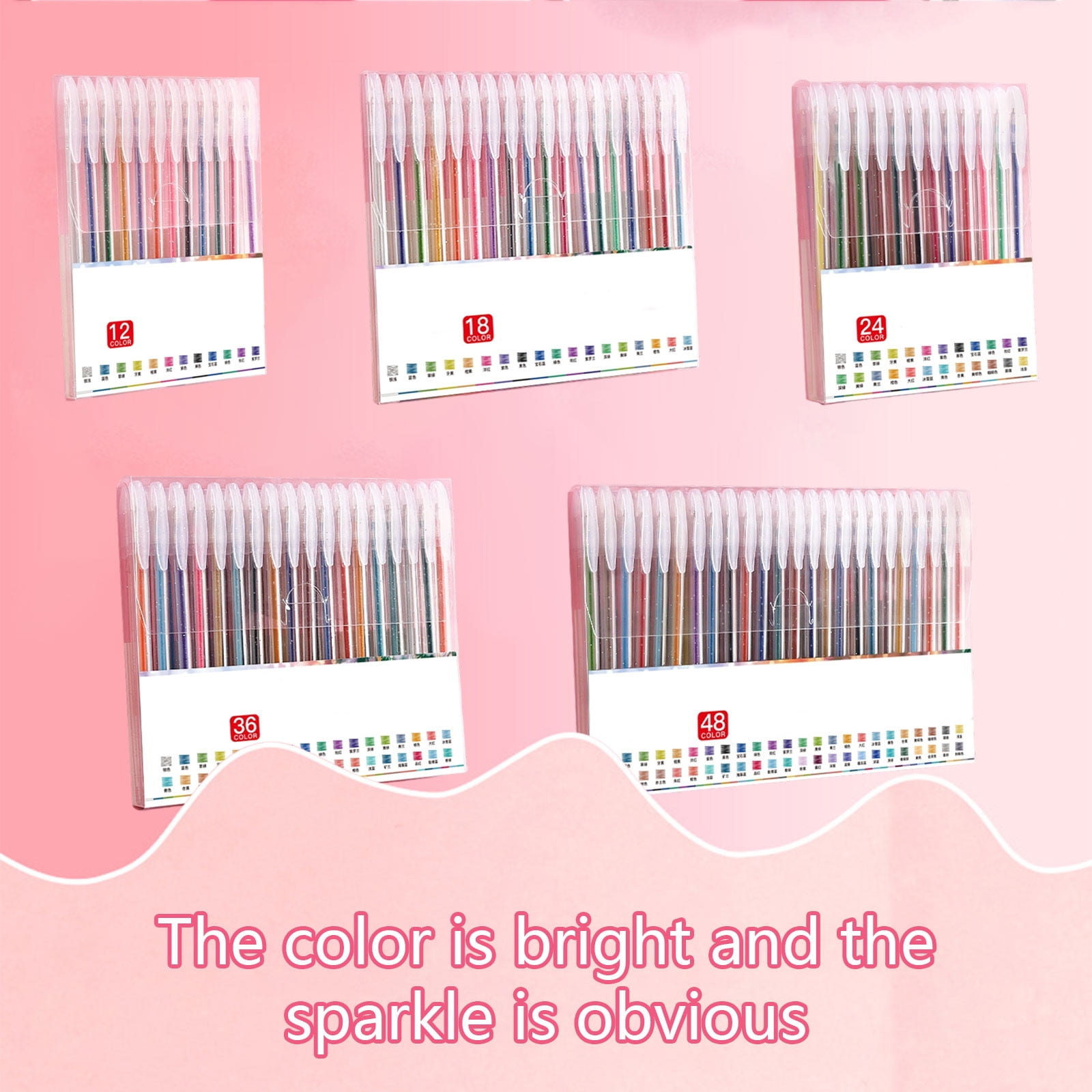Multicolor Gel Pen Set for Art and Writing Smooth 2ml Ink Coloring Crafting and Painting for Enthusiasts