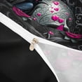 thumbnail image 4 of Homewish Halloween Skull Duvet Cover Queen For Adults Teens,Pink Rose Floral Butterfly Queen Bedding,Black Reversible,3-Piece,1 Duvet Cover and 2 Pillowcases, 4 of 6