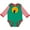 Green and Red, variant on Inktastic Fly Fishing Sun Silhouette Boys or Girls Long Sleeve Baby Bodysuit