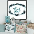 thumbnail image 3 of Designart 'Black Boho Art Feathers Thank You' Bohemian & Eclectic Framed Art Print, 3 of 4