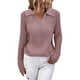 thumbnail image 2 of Suéter De Punto Para MujerPoliéster De Suéter De Solapa Para Mujer De Color Sólido Para Otoño Invierno ANGGREK Otros, 2 of 5