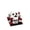 Red, White, Black, variant on Gothic Moon Skull Rose Building Blocks Set, Dark Aesthetic Building Toy Model with Spooky Skeleton Face, Perfect Valentine's & Halloween Toy Collectible Gifts (439Pcs)