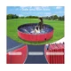 thumbnail image 4 of Piscinas para Perros Piscina para Niños para Mascotas, Piscina para Niños Plegable con Válvula De Drenaje De Agua para Perros Mascotas Cachorros Niños Bañera Antideslizante De Pvc 120 * 30 Cm, Rojo, 4 of 5