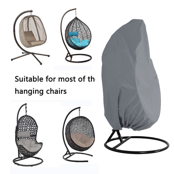 Milisten Garden Egg Chair Cover Simple Design Grey 1Pack