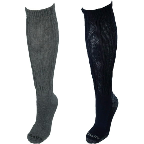 Dr. Scholl's Women's Advanced Relief Knee High Socks with BlisterGuard 2 Pack